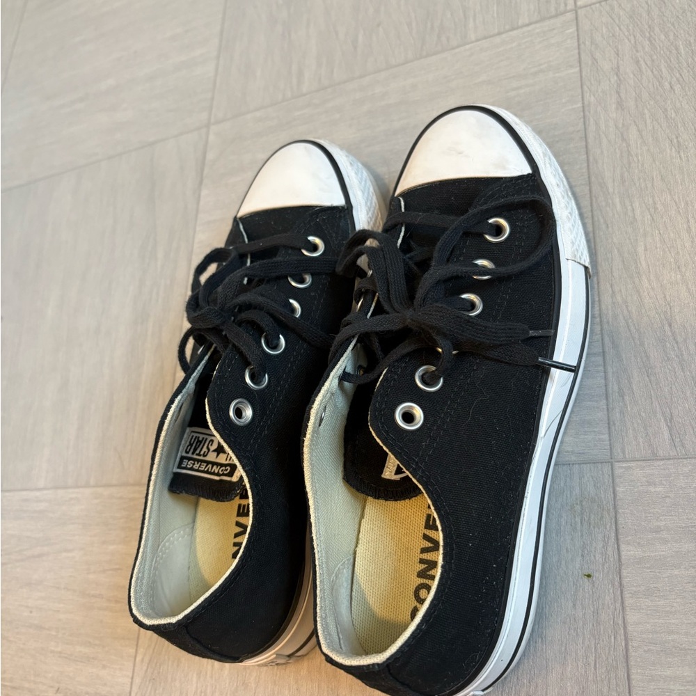 Converse Black Canvas Sneakers